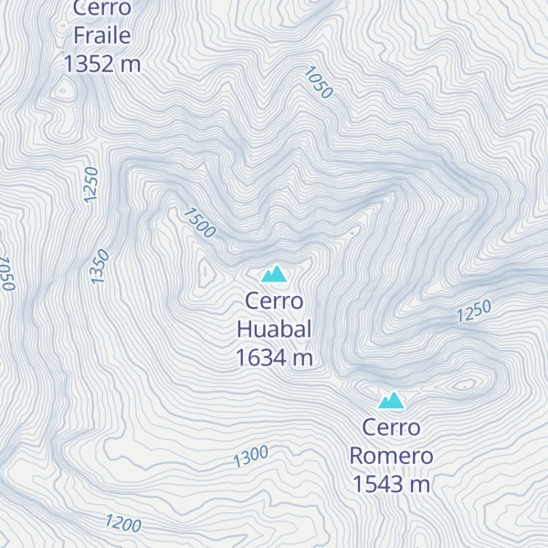Map of Cerro Huabal