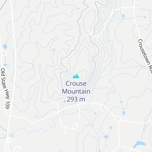 Map of Crouse Mountain