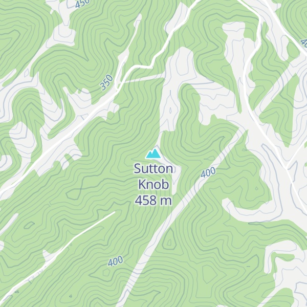 Map of Sutton Knob