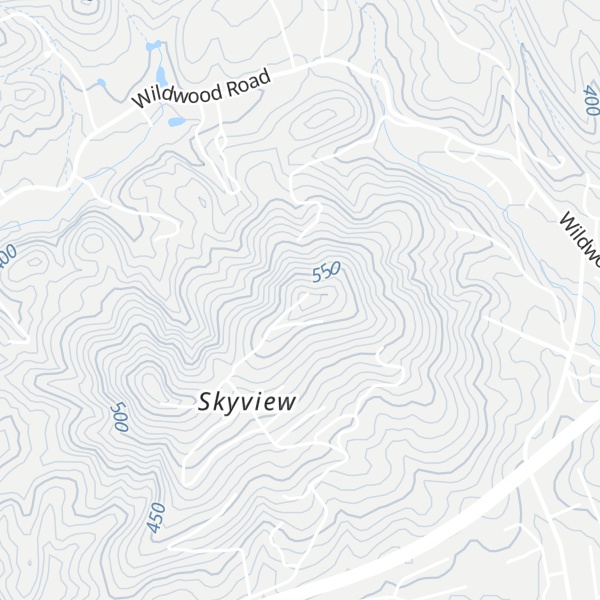 Map of Little Brushy Mountain