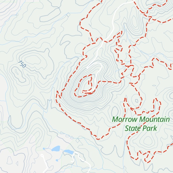 Map of Morrow Mountain