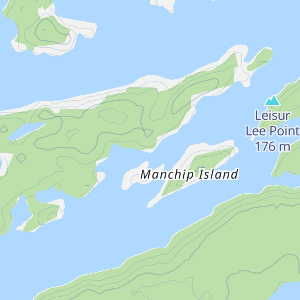 Map of Hawkins Point