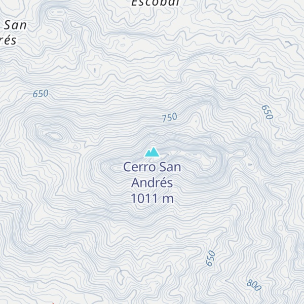 Map of Cerro San Andrés