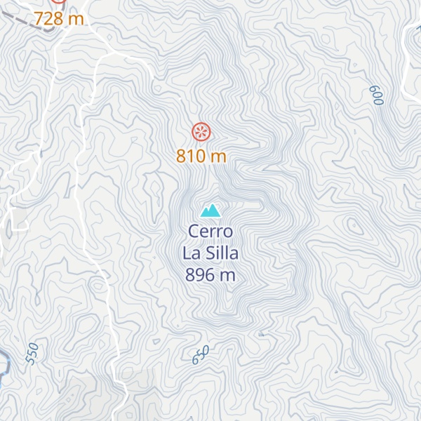 Map of Cerro La Silla