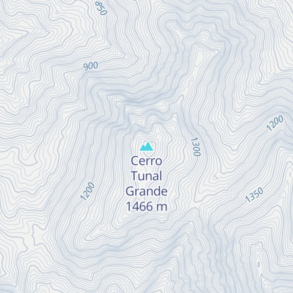 Map of Cerro Tunal Grande