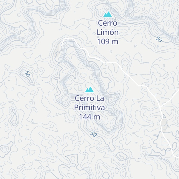 Map of Cerro La Primitiva