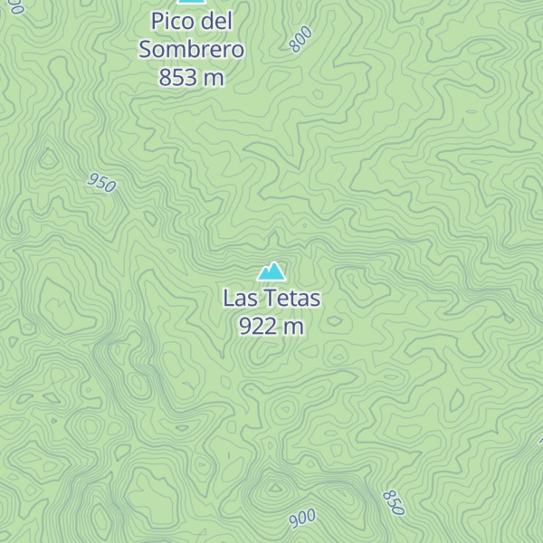 Map of Las Tetas