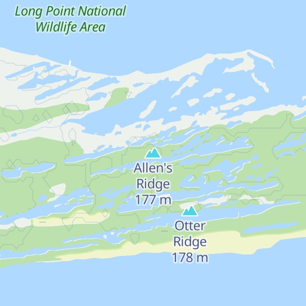 Map of Allen's Ridge
