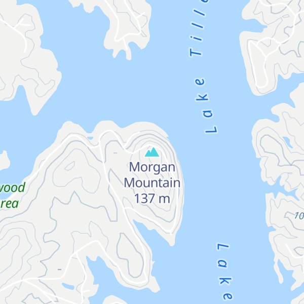 Map of Morgan Mountain