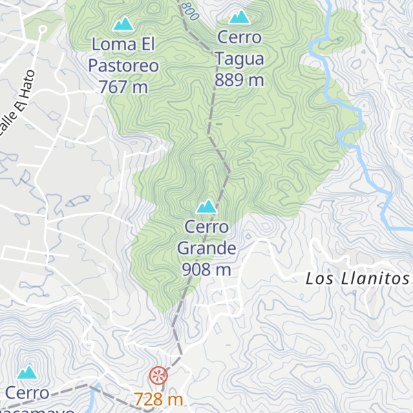 Map of Cerro Grande