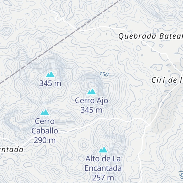 Map of Cerro Ajo