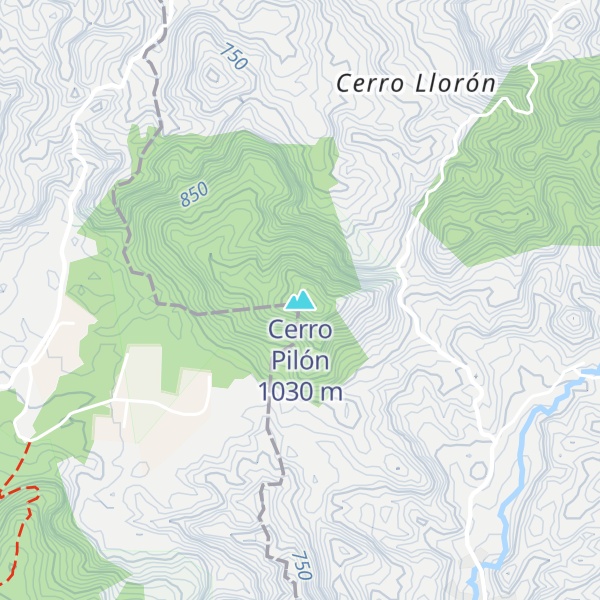 Map of Cerro Pilón