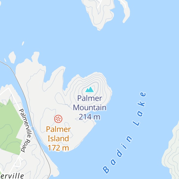 Map of Palmer Mountain