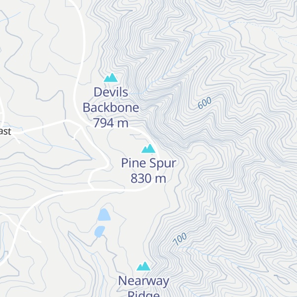 Map of Pine Spur