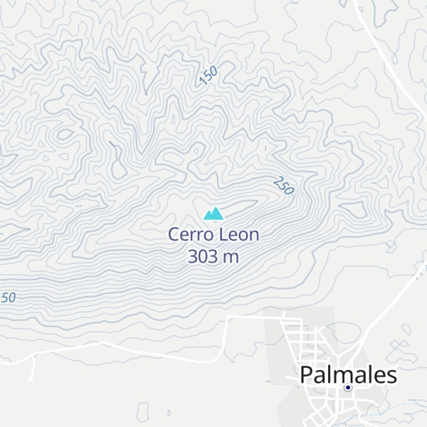 Map of Cerro Leon