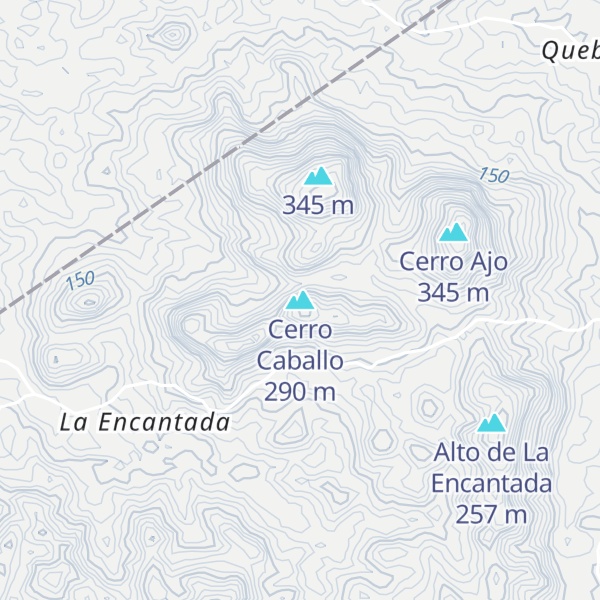 Map of Cerro Caballo