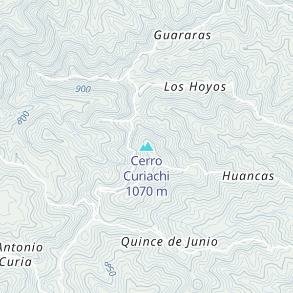 Map of Cerro Curiachi