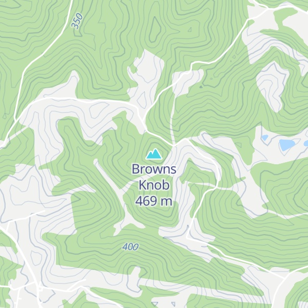 Map of Browns Knob