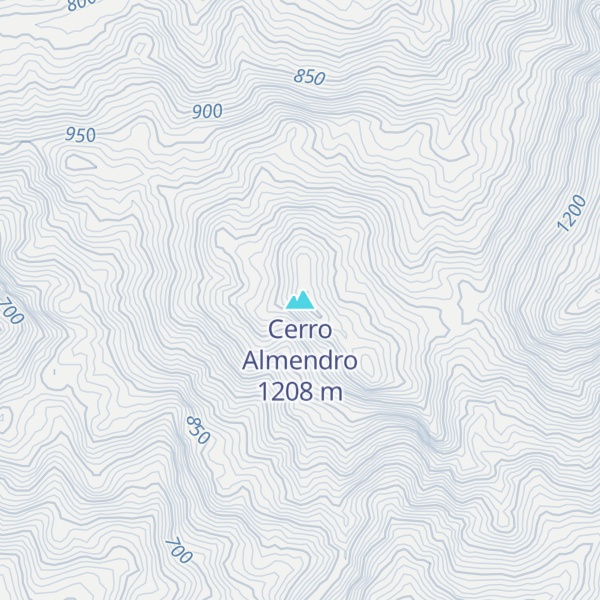 Map of Cerro Almendro