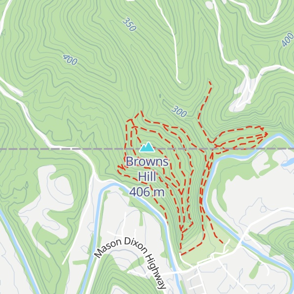 Map of Browns Hill