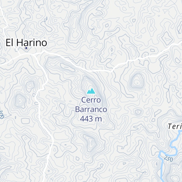 Map of Cerro Barranco