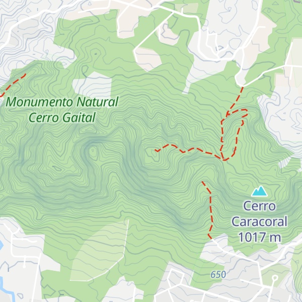 Map of Cerro Gaital
