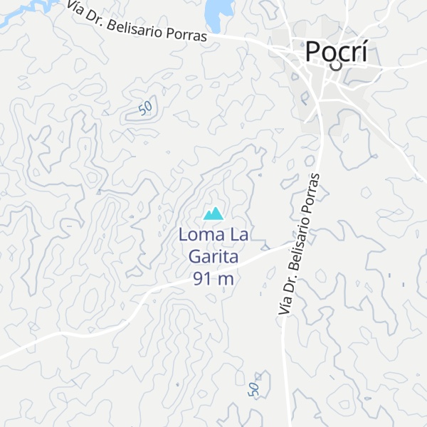 Map of Loma La Garita