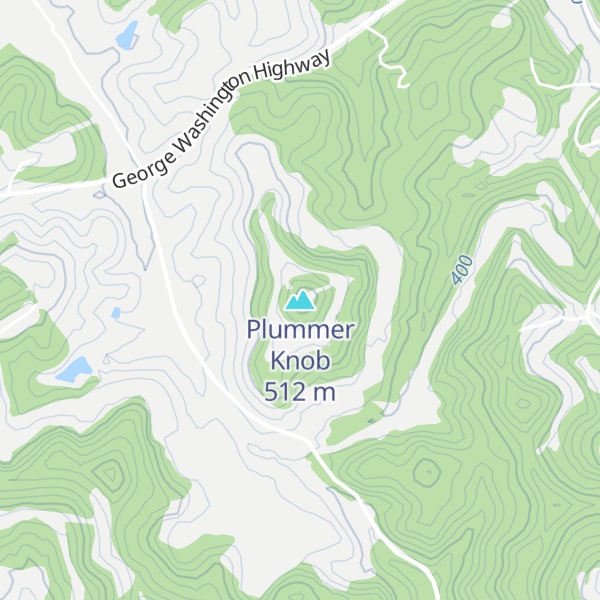 Map of Plummer Knob
