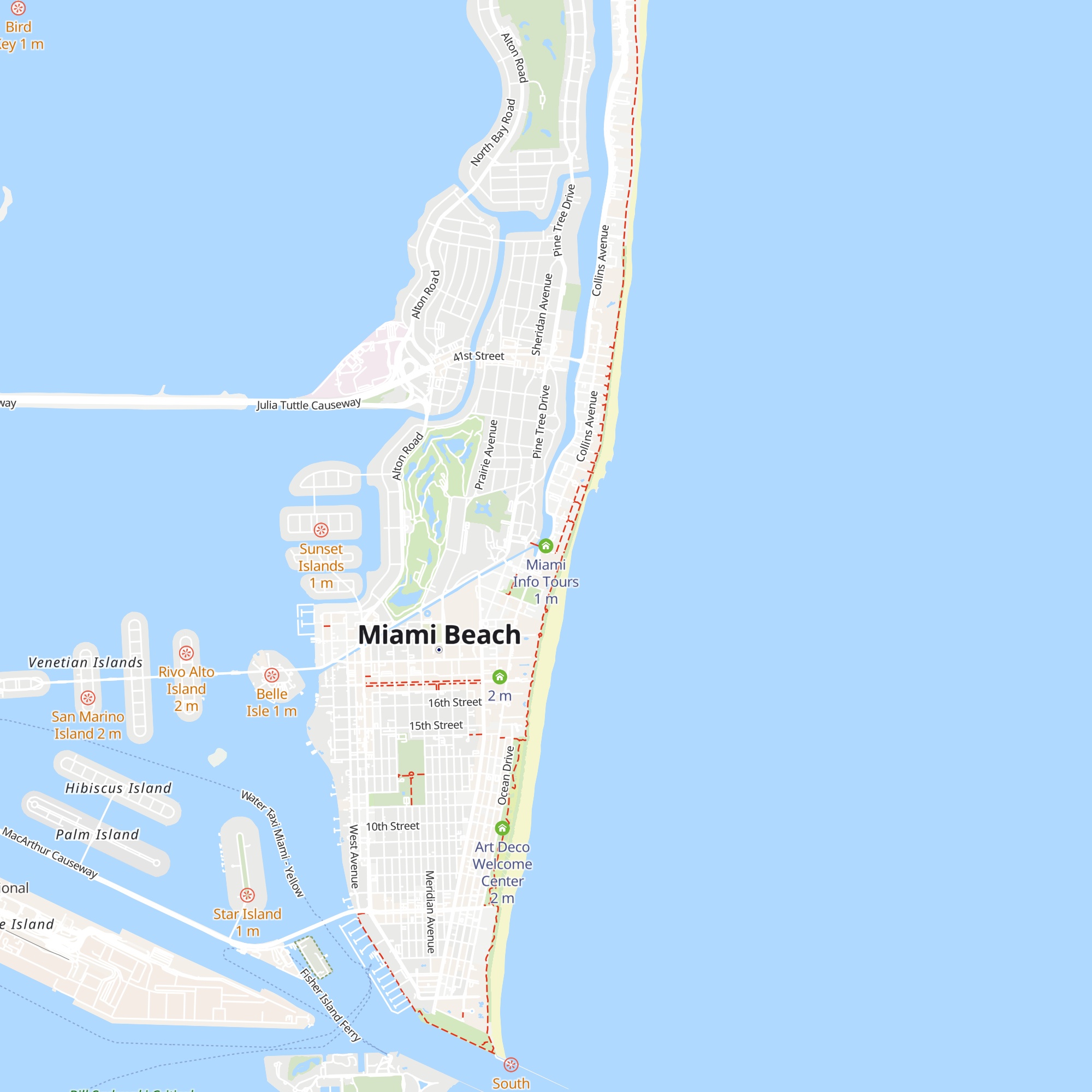 Miami Info Tours map