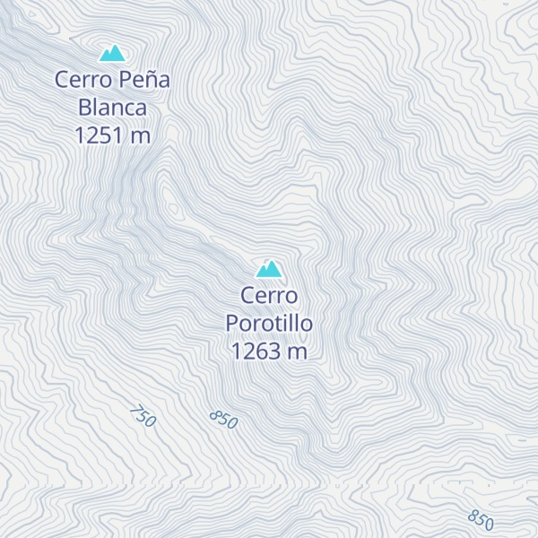 Map of Cerro Porotillo