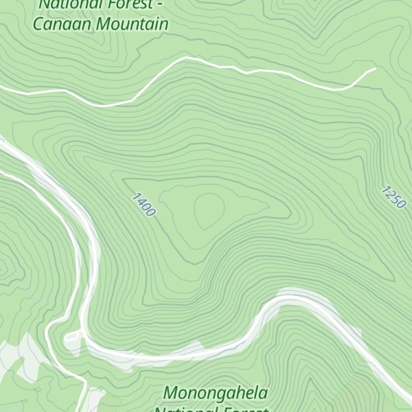 Map of Red Lick Mountain