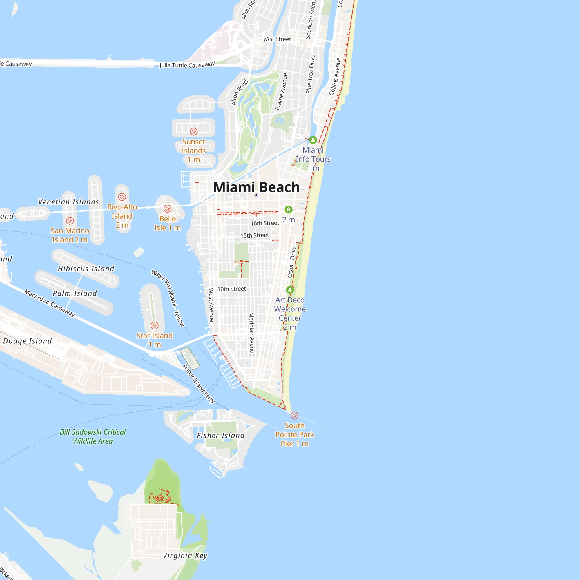 Art Deco Welcome Center map