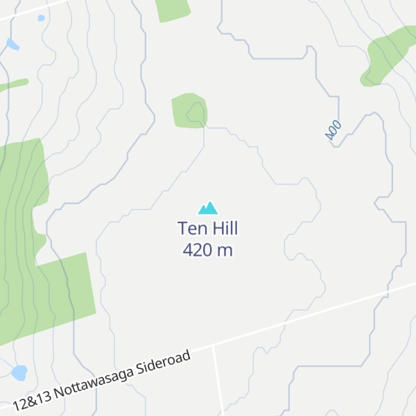 Map of Ten Hill