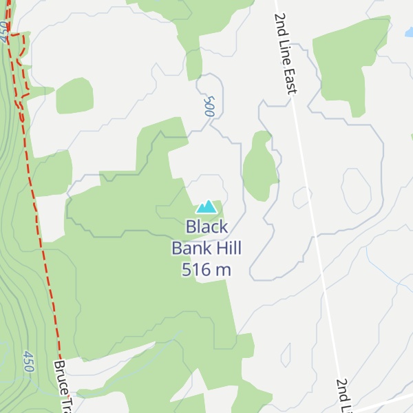 Map of Black Bank Hill