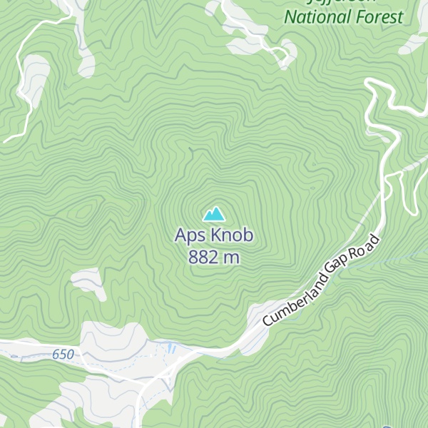 Map of Aps Knob