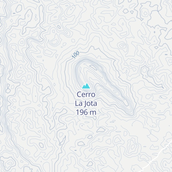 Map of Cerro La Jota