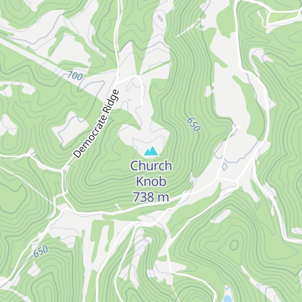 Map of Church Knob