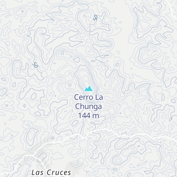 Map of Cerro La Chunga