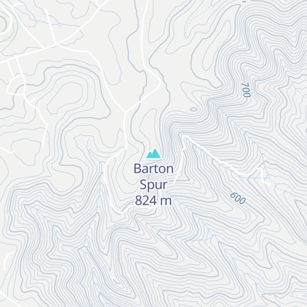 Map of Barton Spur