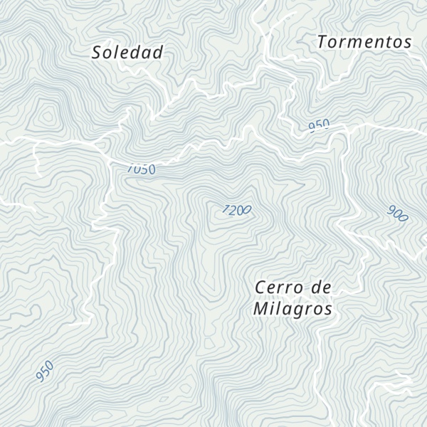 Map of Cerro Milagros