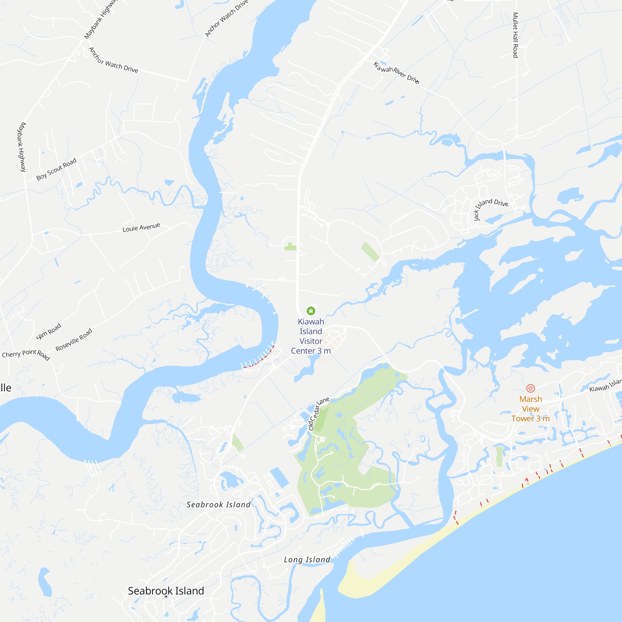 Kiawah Island Visitor Center map