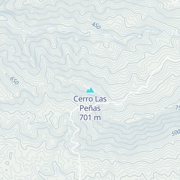 Map of Cerro Las Peñas