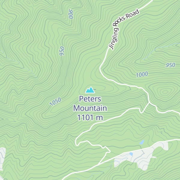 Map of Peters Mountain