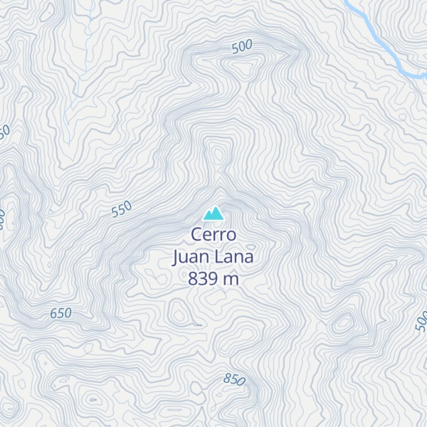 Map of Cerro Juan Lana