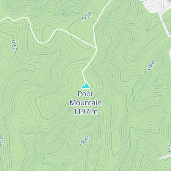 Map of Poor Mountain