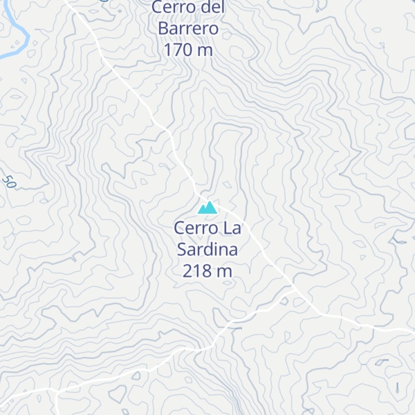 Map of Cerro La Sardina