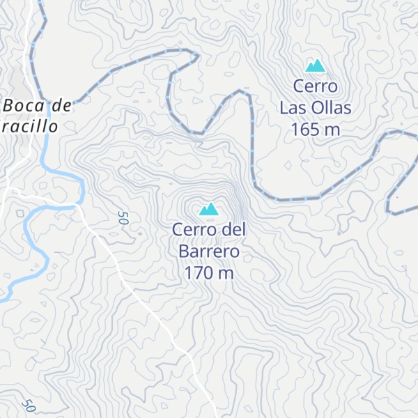 Map of Cerro del Barrero