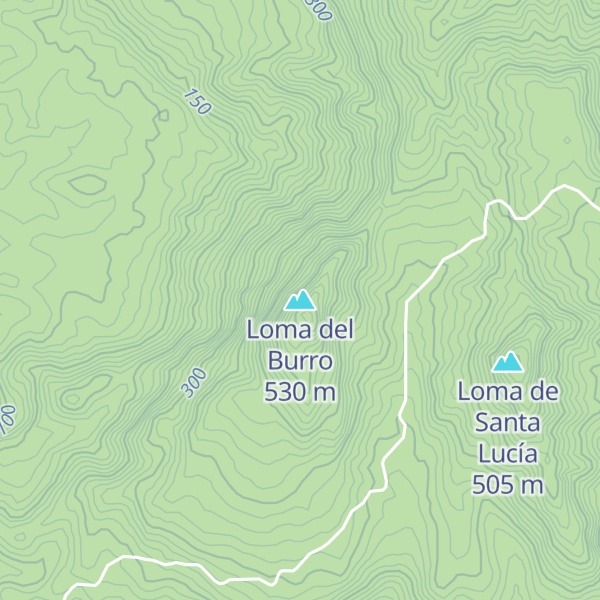 Map of Loma del Burro