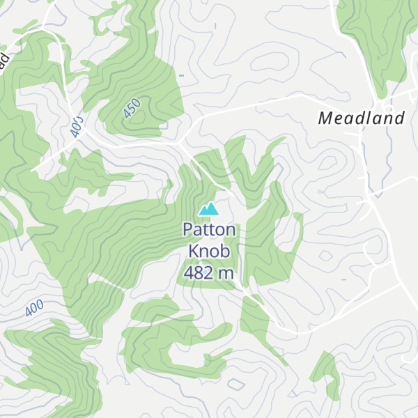 Map of Patton Knob