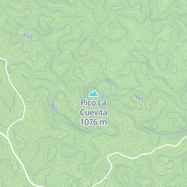 Map of Pico La Cuevita